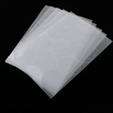 Maxbell 5 Half Transparent Shrink Film Sheets Shrinkable Paper Craft Dull Polish Circle Heart