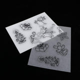Maxbell 10Sheet Multi Patterns Designs Shrink Plastic Shrink Film Shrinkable Paper B