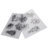 Maxbell 10Sheet Multi Patterns Designs Shrink Plastic Shrink Film Shrinkable Paper B