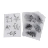 Maxbell 10Sheet Multi Patterns Designs Shrink Plastic Shrink Film Shrinkable Paper B