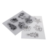 Maxbell 10Sheet Multi Patterns Designs Shrink Plastic Shrink Film Shrinkable Paper B