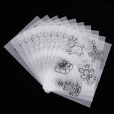 Maxbell 10Sheet Multi Patterns Designs Shrink Plastic Shrink Film Shrinkable Paper B