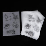 Maxbell 10Sheet Multi Patterns Designs Shrink Plastic Shrink Film Shrinkable Paper B
