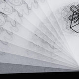 Maxbell 10Sheet Multi Patterns Designs Shrink Plastic Shrink Film Shrinkable Paper B