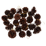 Maxbell 36pcs natural real dried pine cone for christmas thanks giving ornaments  B