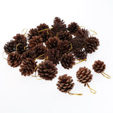 Maxbell 36pcs natural real dried pine cone for christmas thanks giving ornaments  B