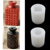 Maxbell 3D Flower Vase Bottle silicone mold for candle soap DIY crafts  40x40x55mm