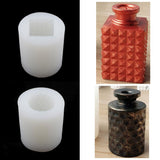 Maxbell 3D Flower Vase Bottle silicone mold for candle soap DIY crafts  40x40x55mm