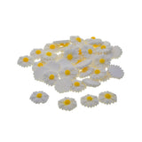 Maxbell 50Pack Resin Sunflower Beads Embellishments DIY Charm Card Making Craft