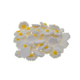 Maxbell 50Pack Resin Sunflower Beads Embellishments DIY Charm Card Making Craft