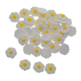 Maxbell 50Pack Resin Sunflower Beads Embellishments DIY Charm Card Making Craft
