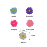 Maxbell 50Pack Resin Sunflower Beads Embellishments DIY Charm Card Making Craft