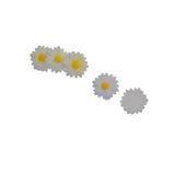 Maxbell 50Pack Resin Sunflower Beads Embellishments DIY Charm Card Making Craft