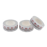 Maxbell 3Roll Decorative Christmas Sticker Paper Masking Washi Tape Adhesive Tapes D