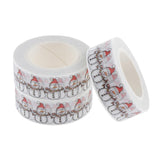 Maxbell 3Roll Decorative Christmas Sticker Paper Masking Washi Tape Adhesive Tapes D