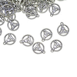 50x Vintage Style Yoga Meditation Charm Pendant for DIY Jewelry Accessories