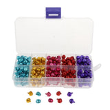 Maxbell 300x Colored Metal Jingle Bells Christmas Jewelry Findings Bells Charms