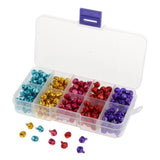 Maxbell 300x Colored Metal Jingle Bells Christmas Jewelry Findings Bells Charms