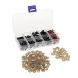 Maxbell 135pcs Plastic Safety Doll Eyes/Nose for Toy Craft Decor DIY brown and black