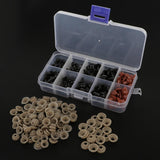 Maxbell 135pcs Plastic Safety Doll Eyes/Nose for Toy Craft Decor DIY brown and black