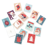 Maxbell 30pcs xmas theme painted wooden buttons sewing crafts card making decors