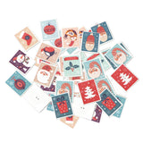 Maxbell 30pcs xmas theme painted wooden buttons sewing crafts card making decors