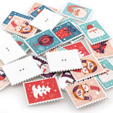 Maxbell 30pcs xmas theme painted wooden buttons sewing crafts card making decors