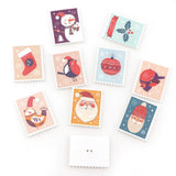 Maxbell 30pcs xmas theme painted wooden buttons sewing crafts card making decors