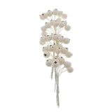 Maxbell 50pcs Berry Artificial Flower Berries Holiday Home Xmas Decor Garland Beige