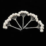 Maxbell 50pcs Berry Artificial Flower Berries Holiday Home Xmas Decor Garland Beige