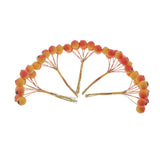 Maxbell 50pcs Berry Artificial Flower Berries Holiday Home Xmas Decor Garland Orange