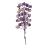 Maxbell 50pcs Berry Artificial Flower Berries Holiday Home Xmas Decor Garland Purple