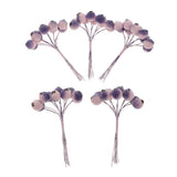 Maxbell 50pcs Berry Artificial Flower Berries Holiday Home Xmas Decor Garland Purple
