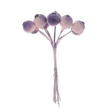 Maxbell 50pcs Berry Artificial Flower Berries Holiday Home Xmas Decor Garland Purple