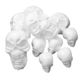 Maxbell Halloween decorating skull and foam head 5 stereoscopic + 5 complanate