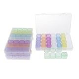 Maxbell 9 Pieces Clear Storage Box with 28 Grids Jewelry Nail Art Beads Mini Cases