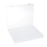 Maxbell 5 Pcs 56 Grids Clear Storage Box Jewelry Nail Art Beads Pills Mini Item Case