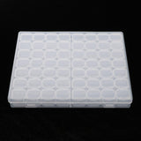 Maxbell 5 Pcs 56 Grids Clear Storage Box Jewelry Nail Art Beads Pills Mini Item Case