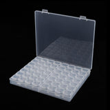 Maxbell 5 Pcs 56 Grids Clear Storage Box Jewelry Nail Art Beads Pills Mini Item Case