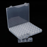 Maxbell 5 Pcs 56 Grids Clear Storage Box Jewelry Nail Art Beads Pills Mini Item Case
