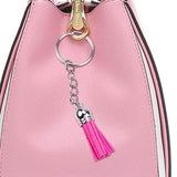 Maxbell Colorful 50 key ring 50 unique alloy split ring charm 25 tassel key ring