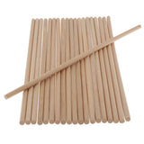 Maxbell 20x Round Wood Stick Rod Dowel Unfinished DIY Wood Modelling Stick 10mmx40cm