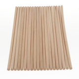Maxbell 20x Round Wood Stick Rod Dowel Unfinished DIY Wood Modelling Stick 10mmx40cm