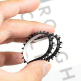 Maxbell 20 Pieces Rubber Gum Hair Hoops Fittings No Slip DIY Hair Band Accessories