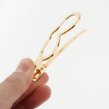 Maxbell 20pcs Fashion Lady Golden Hair Clip Hair Jewelry 7cm heart