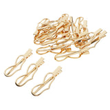 Maxbell 20pcs Fashion Lady Golden Hair Clip Hair Jewelry 7cm heart