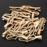 Maxbell 20pcs Fashion Lady Golden Hair Clip Hair Jewelry 7cm heart