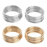 Maxbell 3x10pcs Welded Iron Metal Dream catcher Rings Macrame Hoop Loop Craft Silver