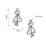 Maxbell 70pcs Mini Cute Cat Paw Pendant Love Heart Hanging Decor DIY Crafts Making