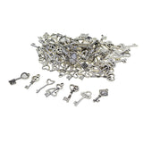 Maxbell 70pcs Mini Cute Cat Paw Pendant Love Heart Hanging Decor DIY Crafts Making